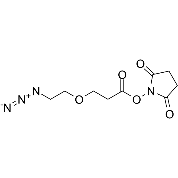 Azido-PEG1-NHS ester Chemical Structure