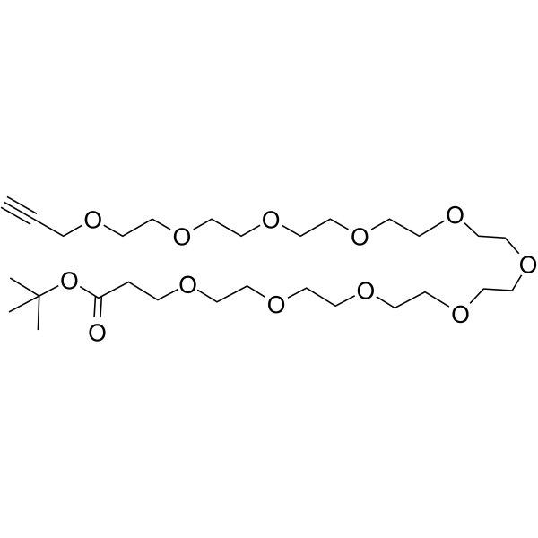 Propargyl-PEG10-Boc Chemische Struktur