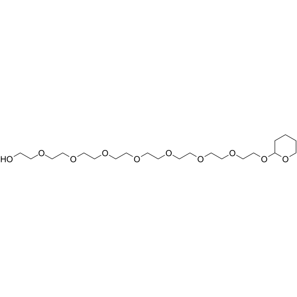 THP-PEG8-OH 化学構造