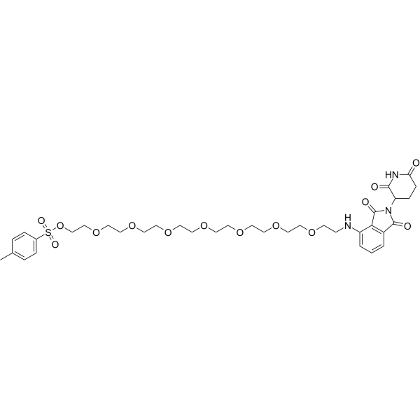 Thalidomide-NH-PEG8-Ts Chemische Struktur