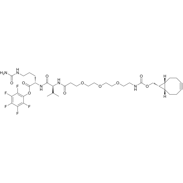 BCN-PEG3-VC-PFP ester Chemical Structure