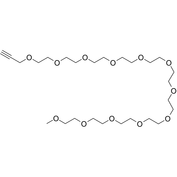 Propargyl-PEG11-methane التركيب الكيميائي