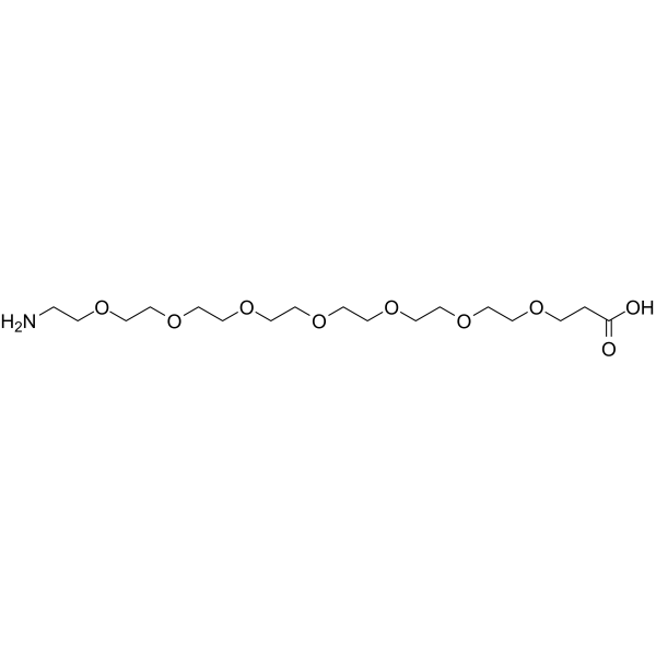 Amino-PEG7-acid 化学構造