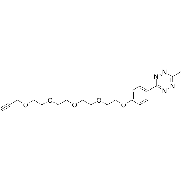 Methyltetrazine-PEG5-alkyne التركيب الكيميائي