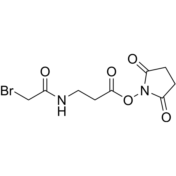 N-Succinimidyl 3-(Bromoacetamido)propionate Chemical Structure