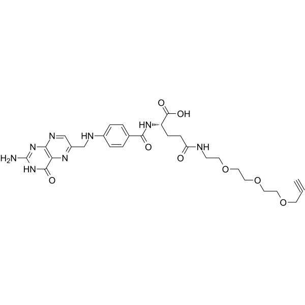 Folate-PEG3-alkyne Chemische Struktur