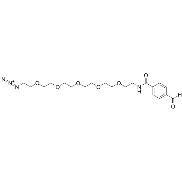 N3-PEG5-aldehyde Chemische Struktur