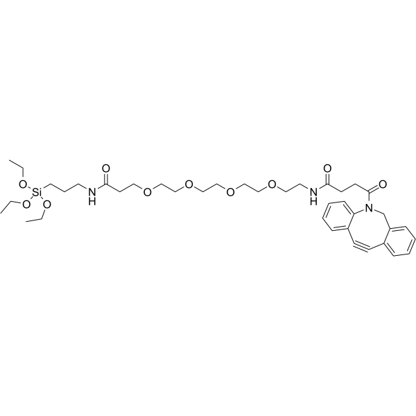 DBCO-PEG4-triethoxysilane Chemische Struktur