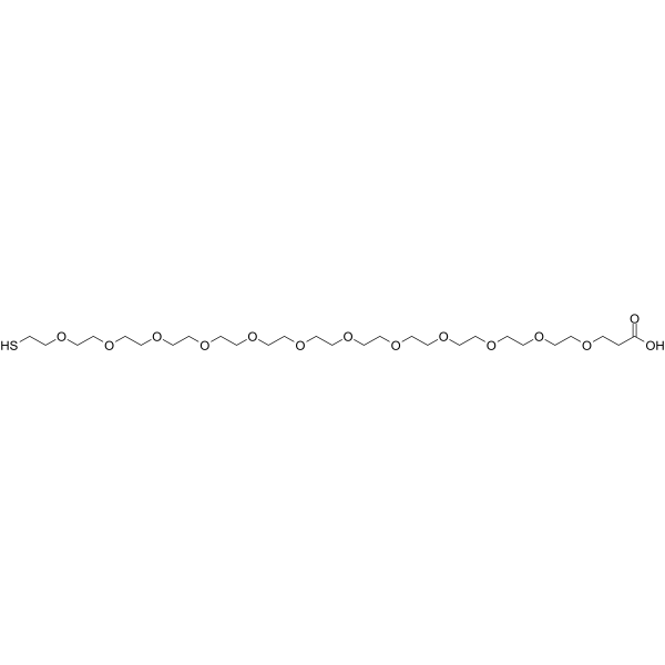 Thiol-PEG12-acid 化学構造