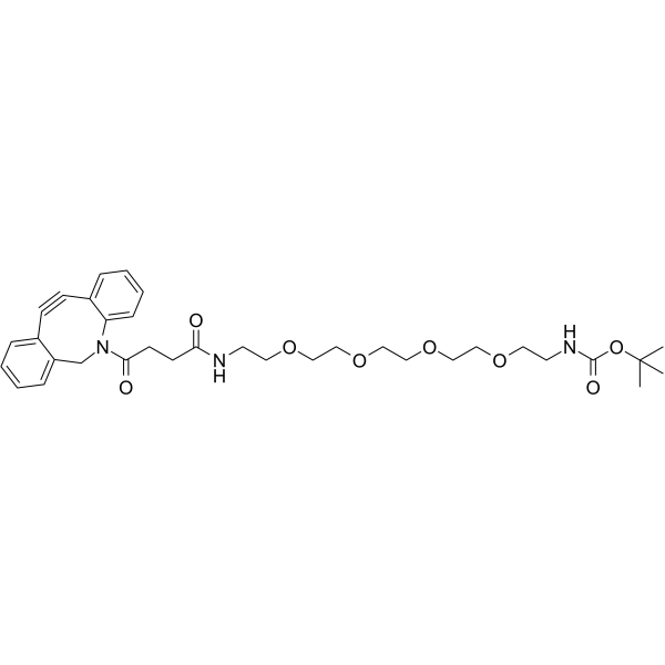 DBCO-PEG4-NH-Boc Chemical Structure