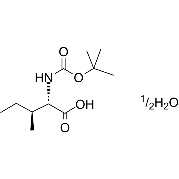 Boc-L-isoleucine hemihydrate Chemische Struktur