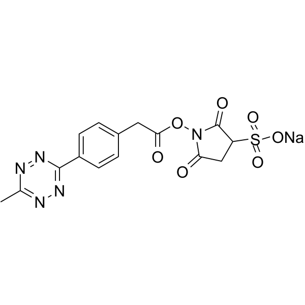 Methyltetrazine-Sulfo-NHS ester sodium Chemische Struktur