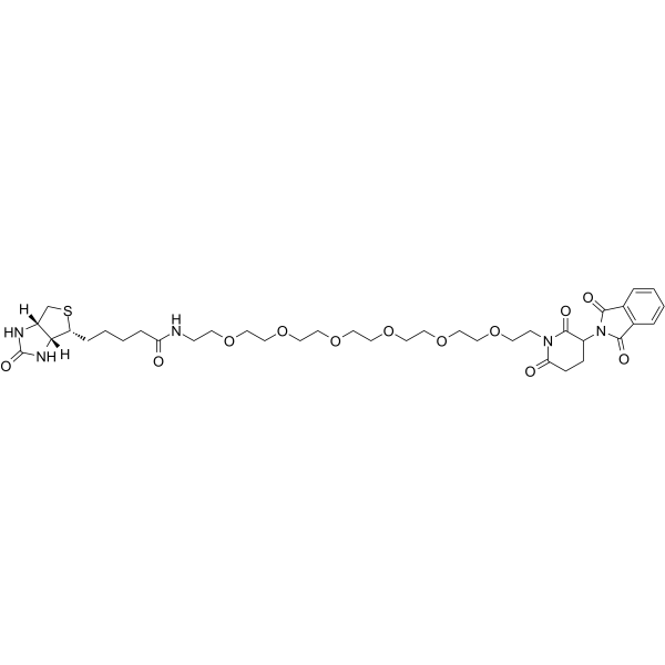 Biotin-PEG6-Thalidomide Chemische Struktur