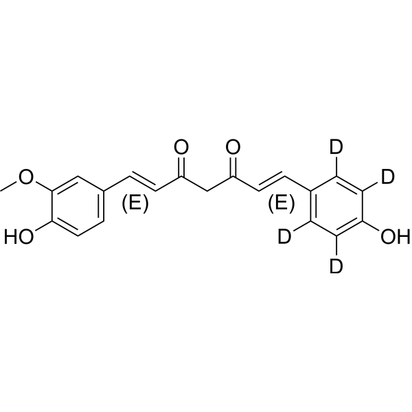 Demethoxycurcumin-d4 化学構造