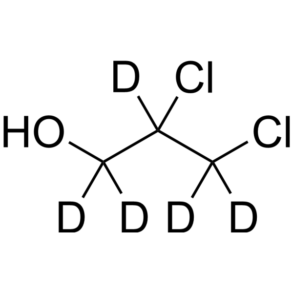 2,3-Dichloro-1-propanol-d5 化学構造