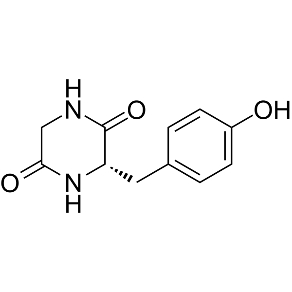 Cyclo(Gly-Tyr) Chemische Struktur