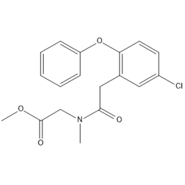 Methyl 2-(2-(5-chloro-2-phenoxyphenyl)-N-methylacetamido)acetate Chemical Structure