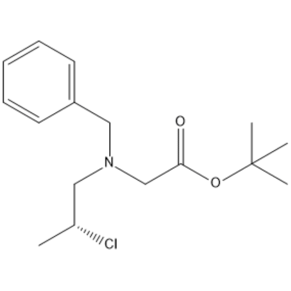 tert-Butyl (R)-N-benzyl-N-(2-chloropropyl)glycinate Chemical Structure