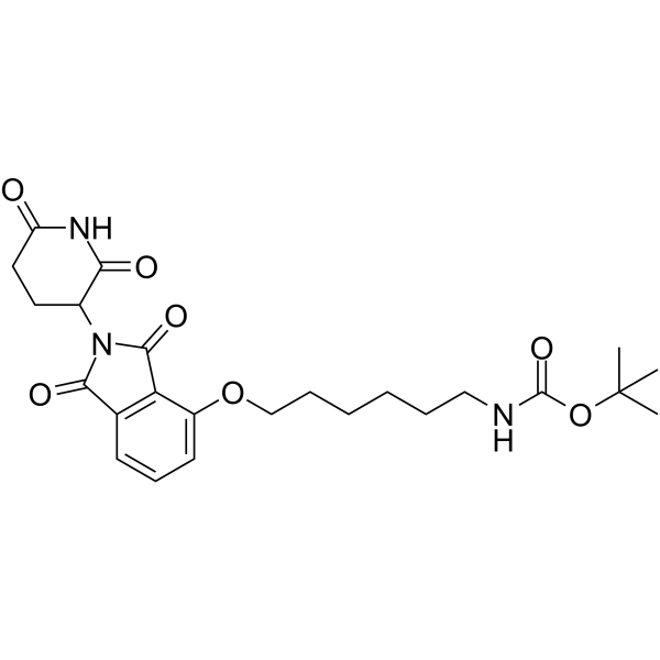 Thalidomide-O-C6-NHBoc التركيب الكيميائي