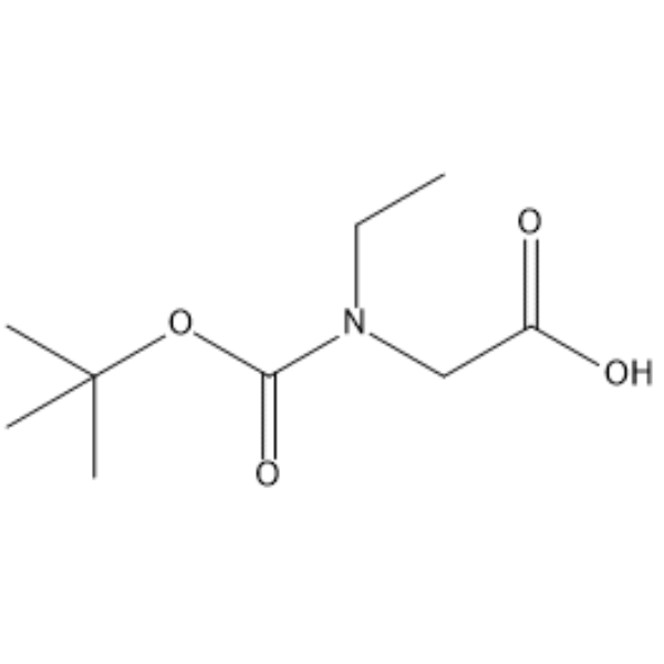 Boc-N-Ethylglycine Chemische Struktur