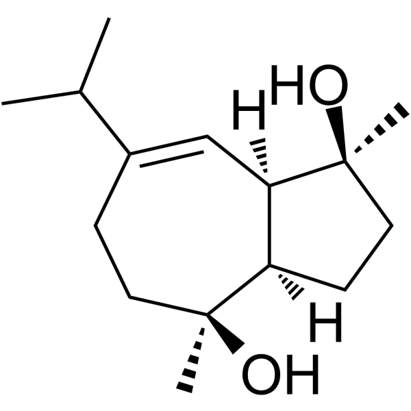 1αH,5αH-Guaia-6-ene-4β,10β-diol 化学構造