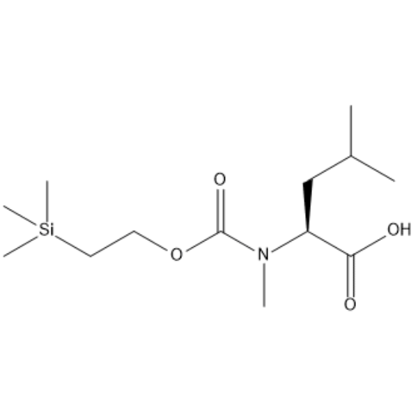 Teoc-MeLeu-OH Chemical Structure