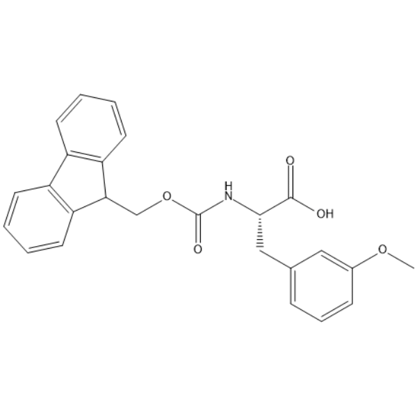 N-[(9H-Fluoren-9-ylmethoxy)carbonyl]-3-methoxy-L-phenylalanine 化学構造