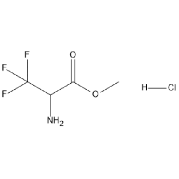 Methyl 2-amino-3,3,3-trifluoropropanoate hydrochloride 化学構造