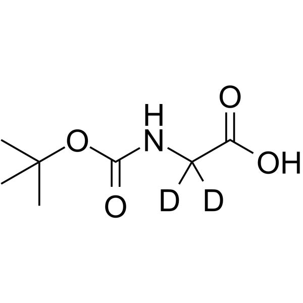 Boc-Glycine-d2 化学構造