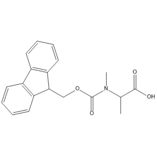 N-[(9H-fluoren-9-ylmethoxy)carbonyl]-N-methylalanine Chemical Structure