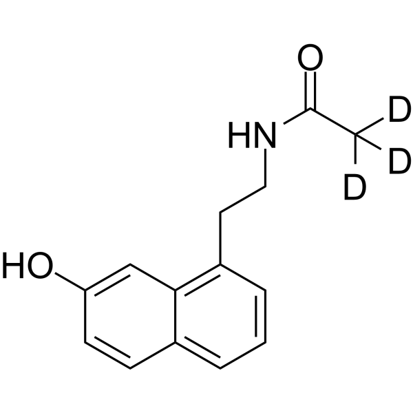 7-Desmethyl-agomelatine-d3 Chemische Struktur