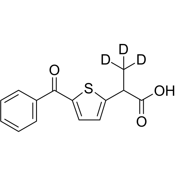 Tiaprofenic acid-d3 化学構造