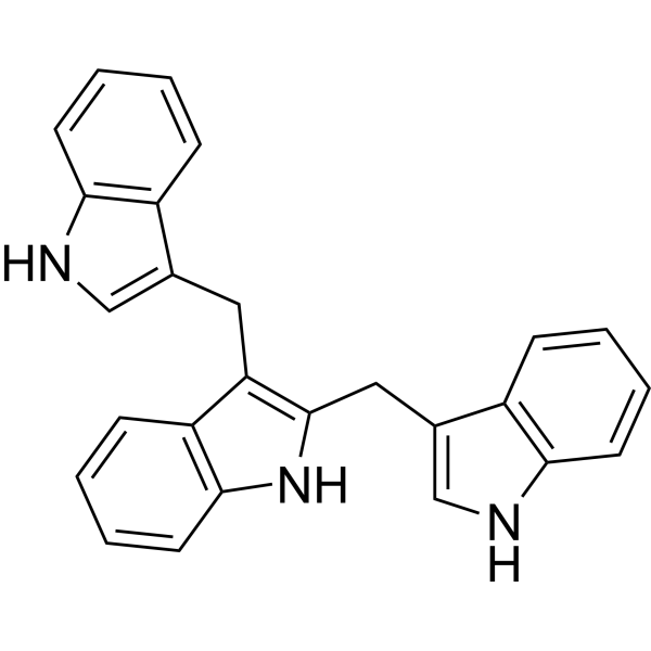 2,3-Bis(3-indolylmethyl)indole 化学構造