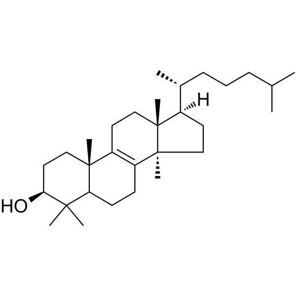 24,25-Dihydrolanosterol 化学構造