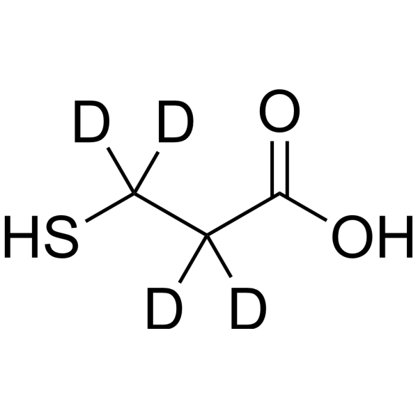 3-Mercaptopropionic acid-d4 Chemical Structure