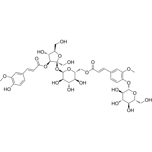 3-O-Feruloyl-6′-O-(4-O-β-D-glucopyranosylferuloyl)sucrose التركيب الكيميائي