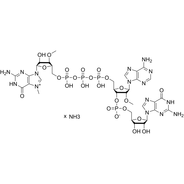 3'Ome-m7GpppAmpG ammonium  Chemical Structure