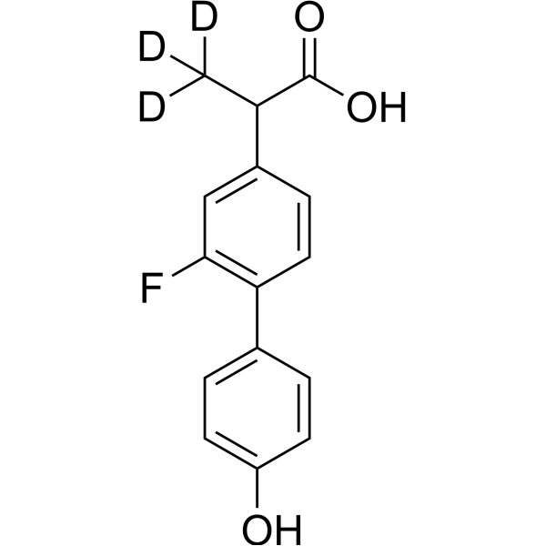 4'-Hydroxy Flurbiprofen-d3 التركيب الكيميائي