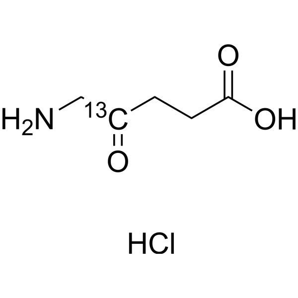 5-Aminolevulinic acid-13C-1 hydrochloride Chemical Structure