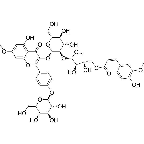 5'''-O-Feruloyl complanatoside B 化学構造