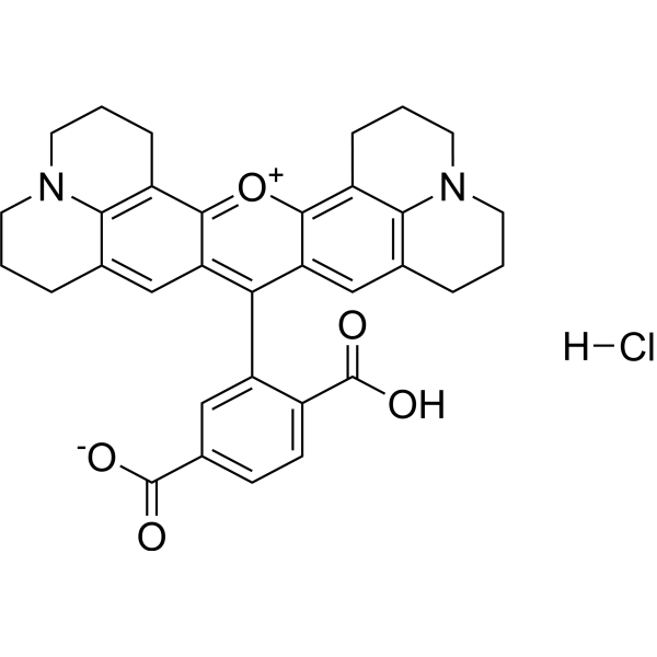 6-ROX hydrochloride 化学構造