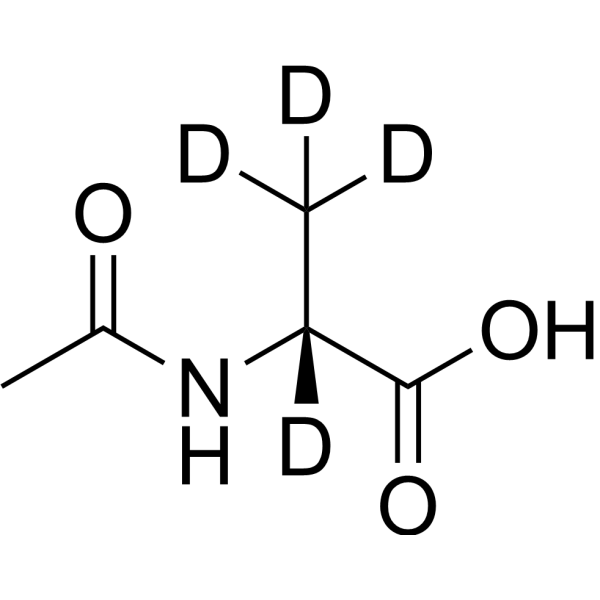 Ac-D-Ala-OH-d4 Chemical Structure