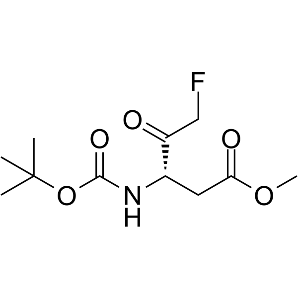 Boc-Asp(OMe)-fluoromethyl ketone  Chemical Structure