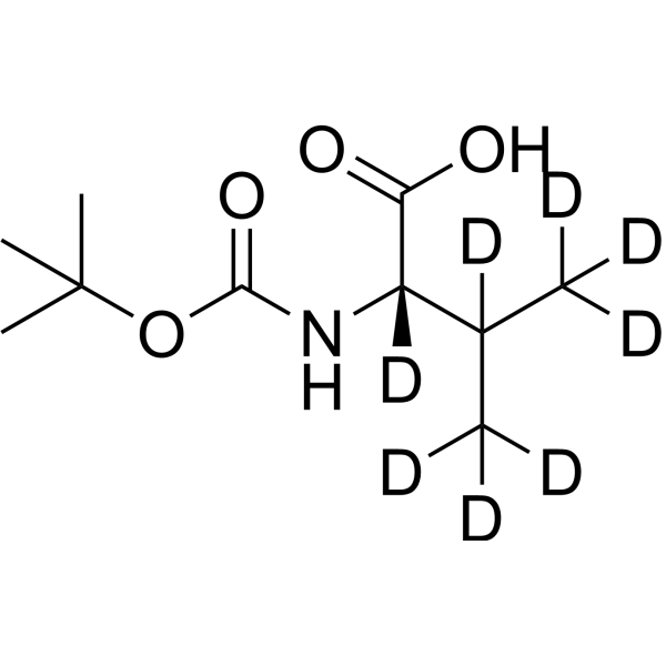 Boc-L-Valine-d8 التركيب الكيميائي