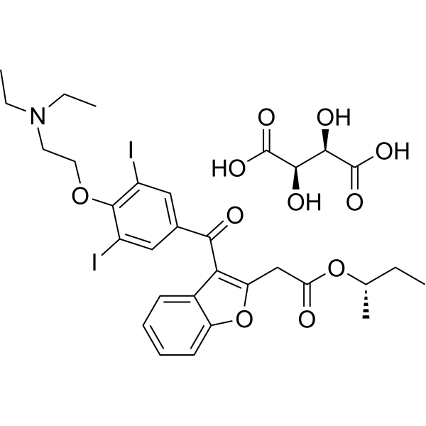 Budiodarone tartrate Chemical Structure