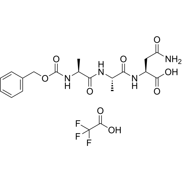 Cbz-Ala-Ala-Asn TFA Chemische Struktur