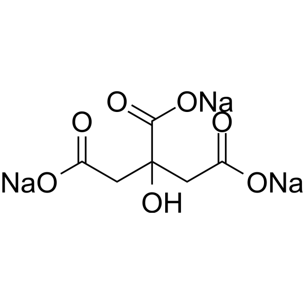 Citric acid trisodium Chemische Struktur