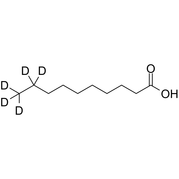 Decanoic acid-d5 التركيب الكيميائي