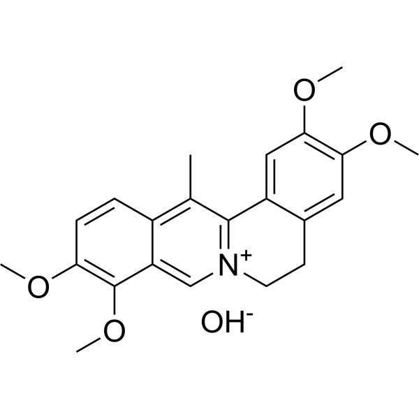 Dehydrocorydaline (hydroxyl) 化学構造