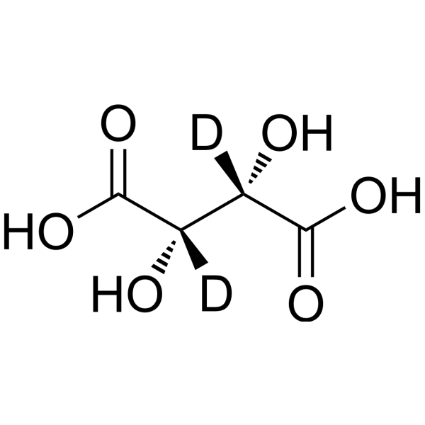 DL-Tartaric acid-d2 Chemical Structure